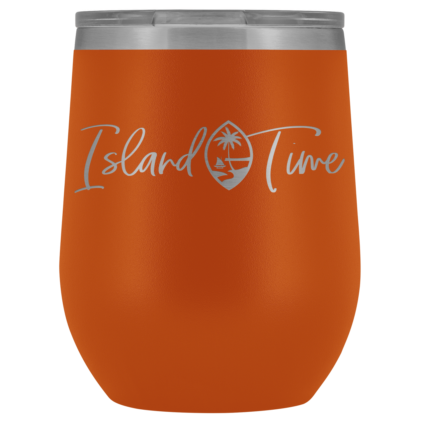 Island Time Guam Seal Wine Tumbler