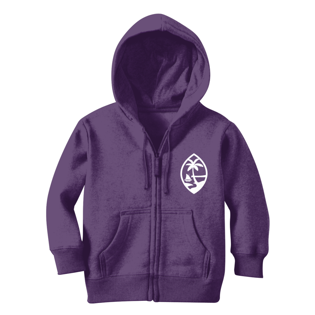 Hibiscus Island Girl ﻿Guam Classic Kids Zip Hoodie Jacket