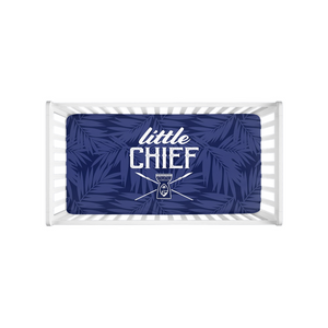 Little Chief Guam Blue Baby Crib Sheet