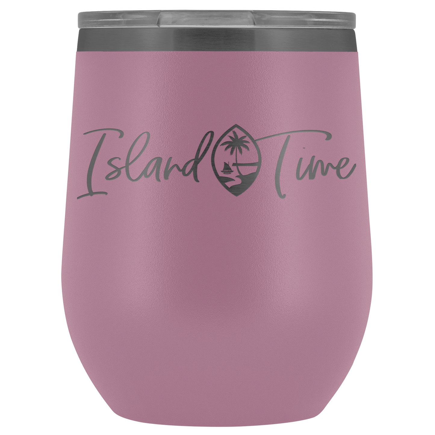 Island Time Guam Seal Wine Tumbler