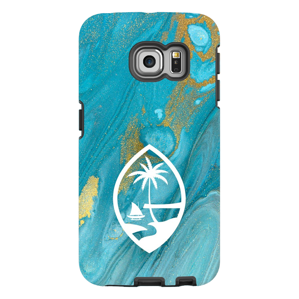 Guam Blue Marble Premium Glossy Tough Phone Case