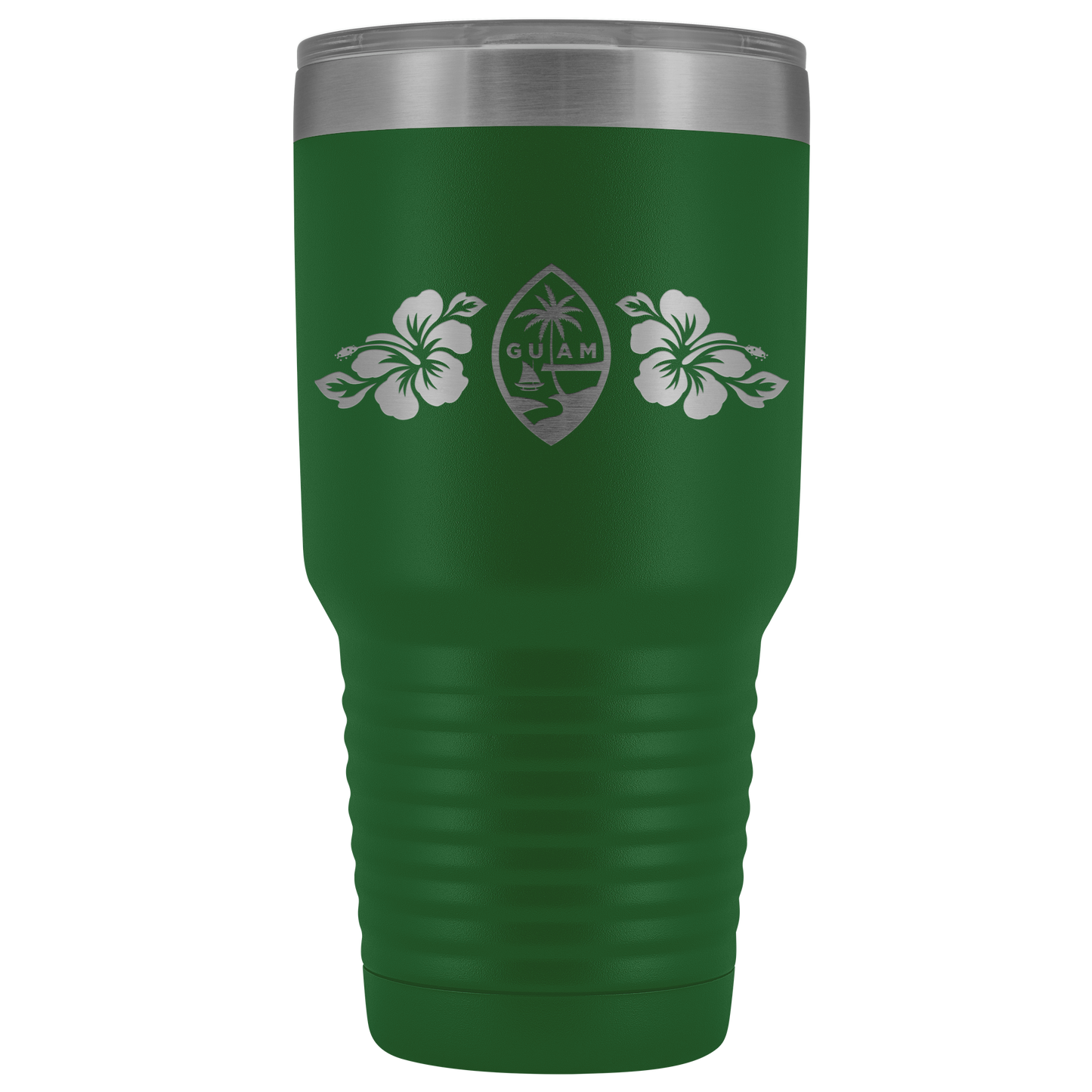 Guam Seal Hibiscus 30oz Tumbler