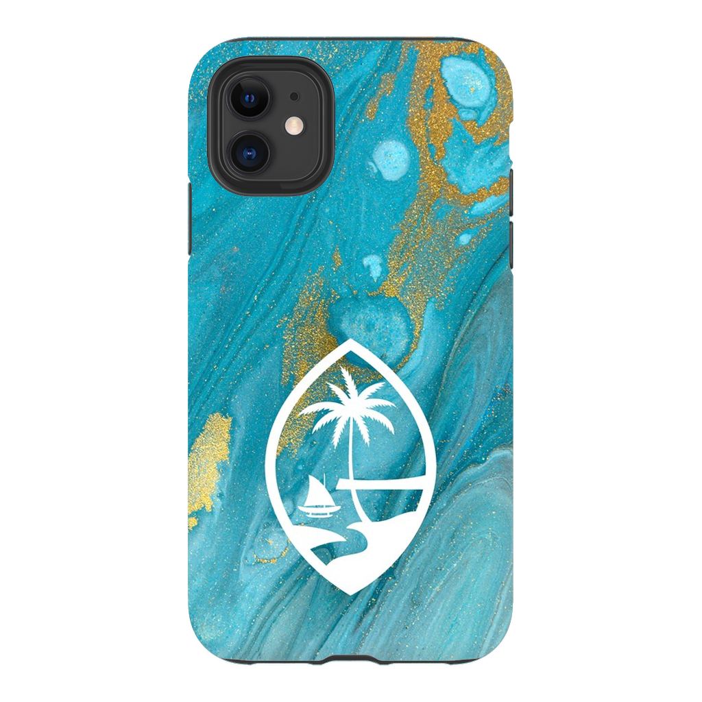 Guam Blue Marble Premium Glossy Tough Phone Case