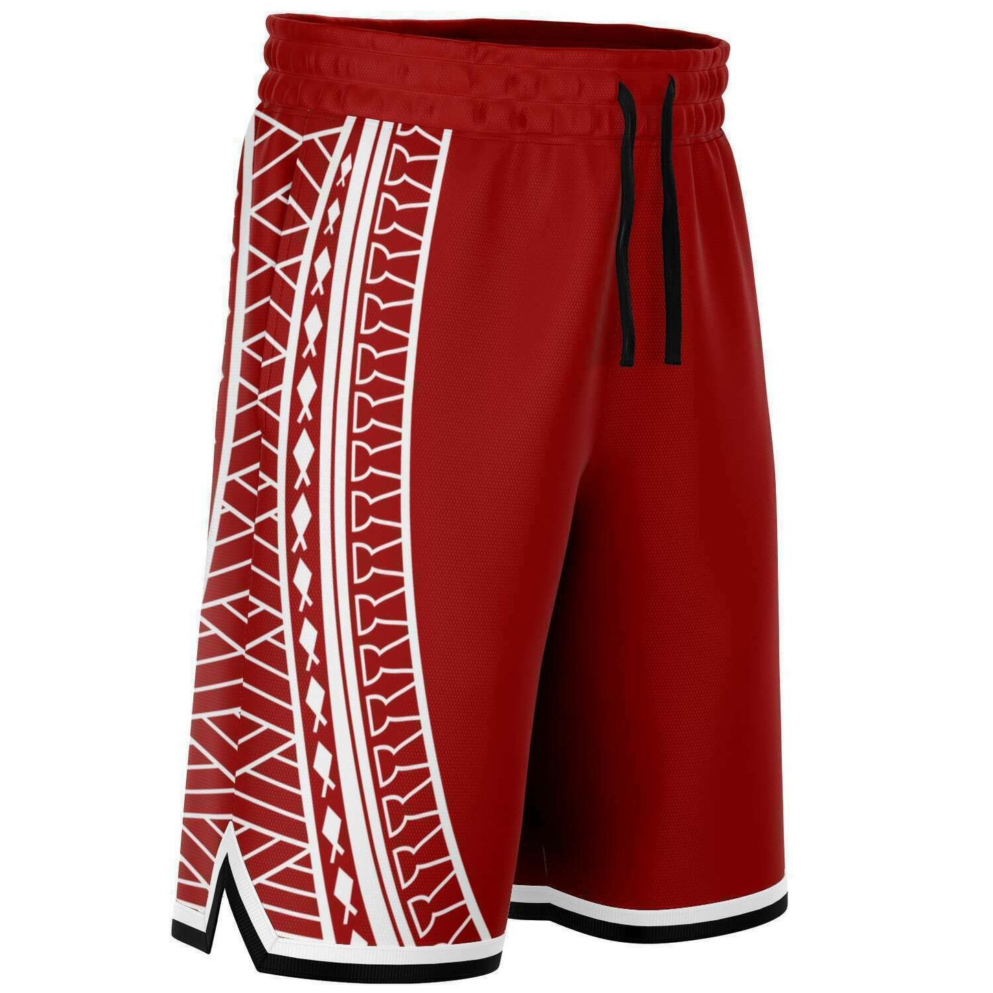 Guam Tribal Red Basketball Shorts