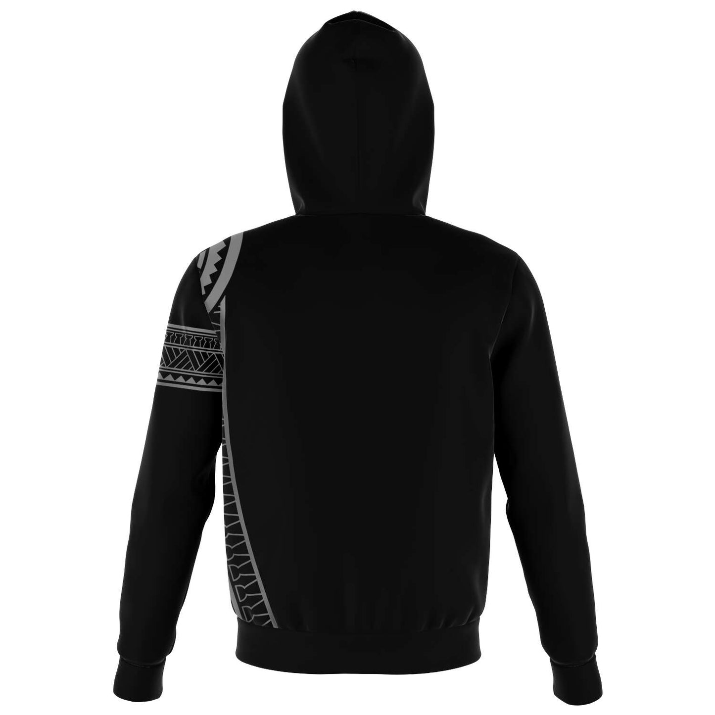 Guam Tribal Black Zip Hoodie Jacket