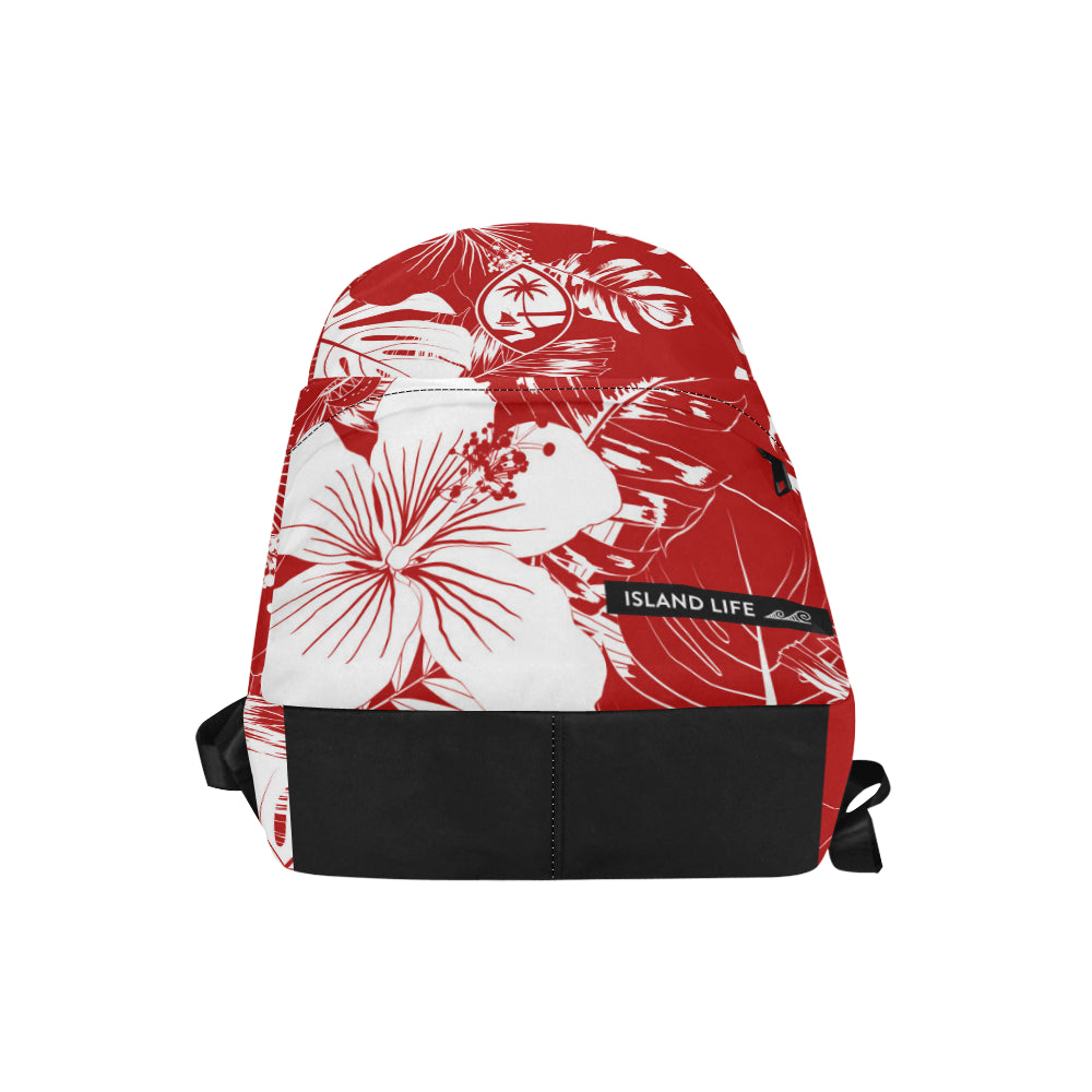 Guam Red Floral Unisex Classic Backpack