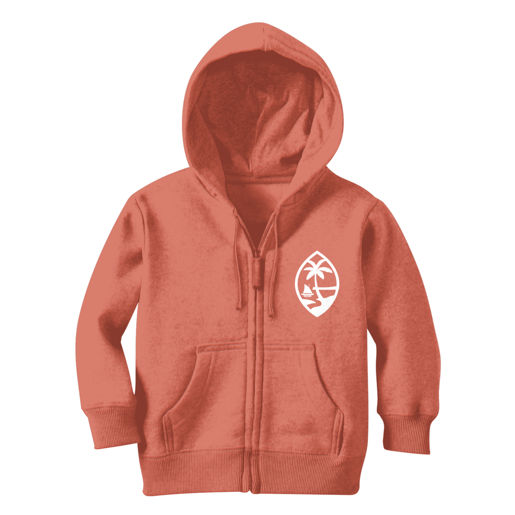 Hibiscus Island Girl ﻿Guam Classic Kids Zip Hoodie Jacket