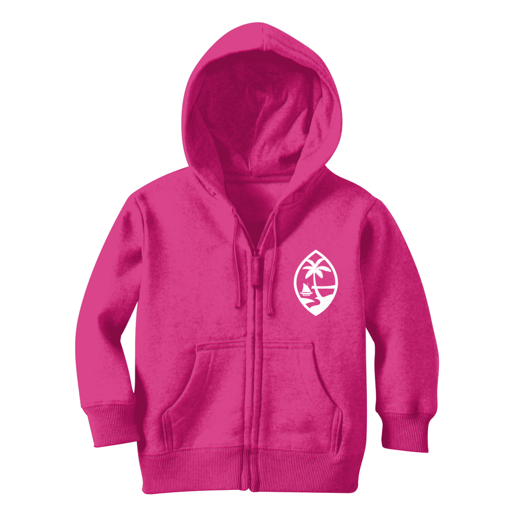 Plumeria Island Girl Guam ﻿Classic Kids Zip Hoodie Jacket