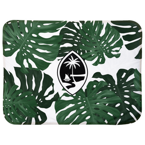 Guam Lemai Leaves Baby Sherpa Blanket