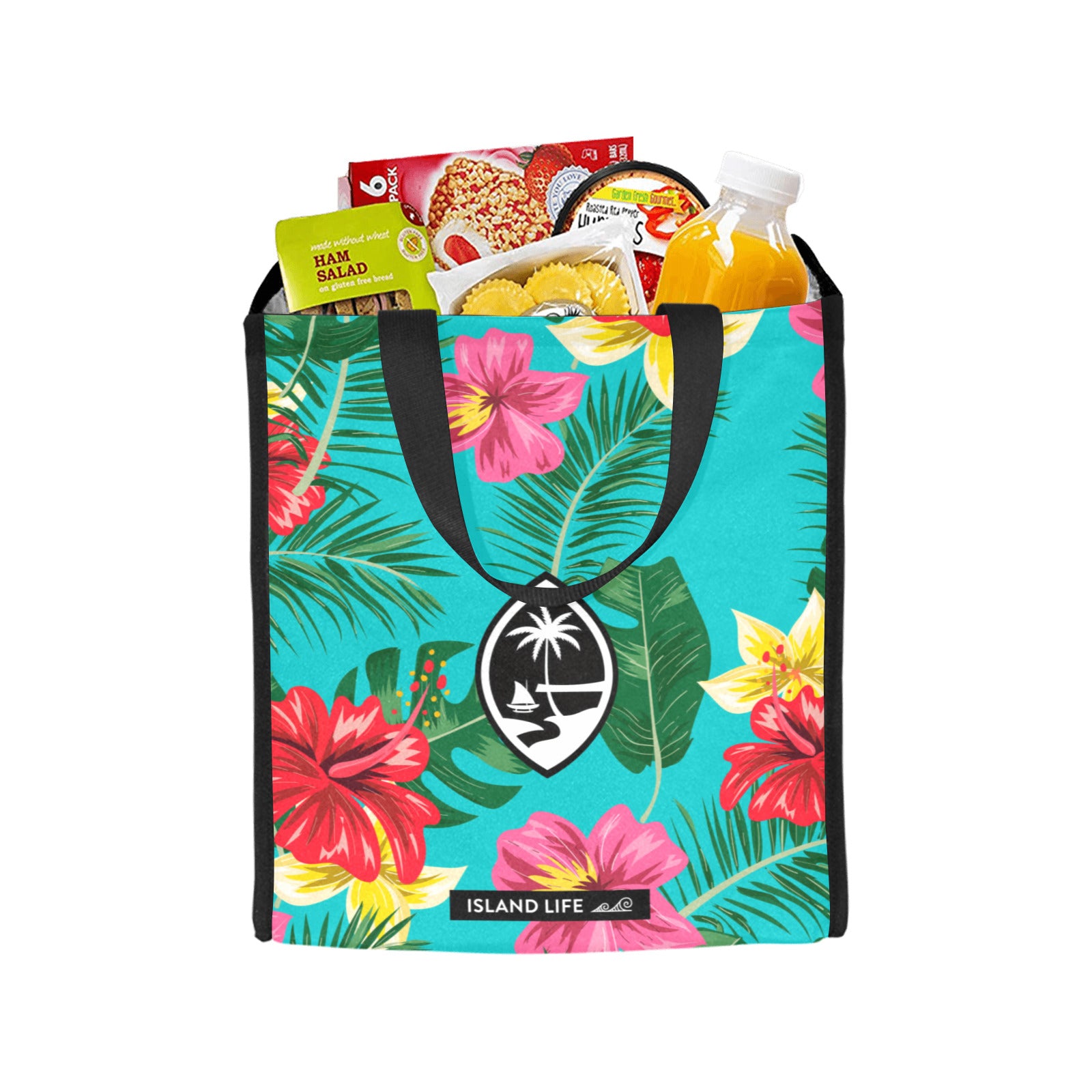 Floral Guam Balutan Large Picnic Tote Bag