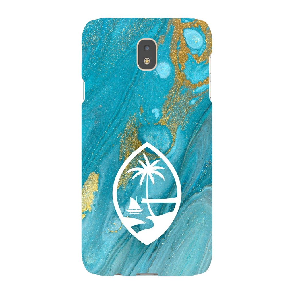 Guam Blue Marble Premium Glossy Tough Phone Case