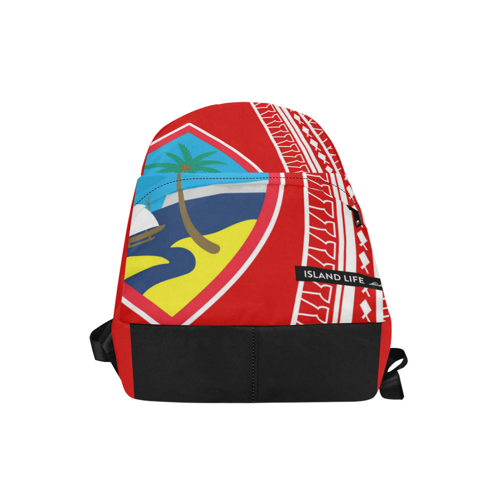 Hafa Adai Guam Tribal Red Unisex Classic Backpack
