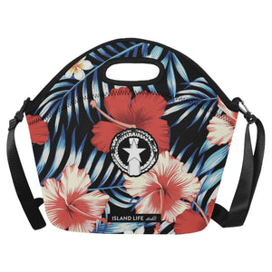 CNMI Tropical Floral Neoprene Lunch Bag Large