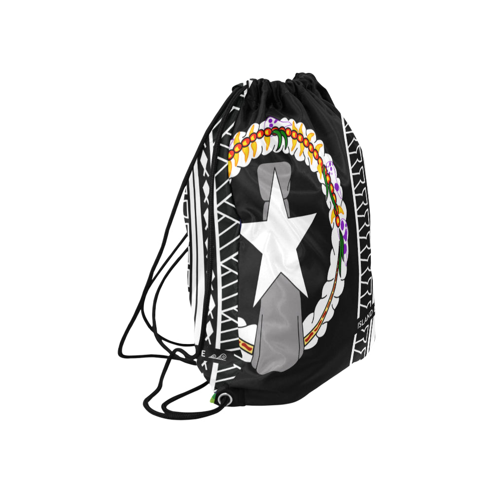 CNMI Tribal Large Drawstring Bag