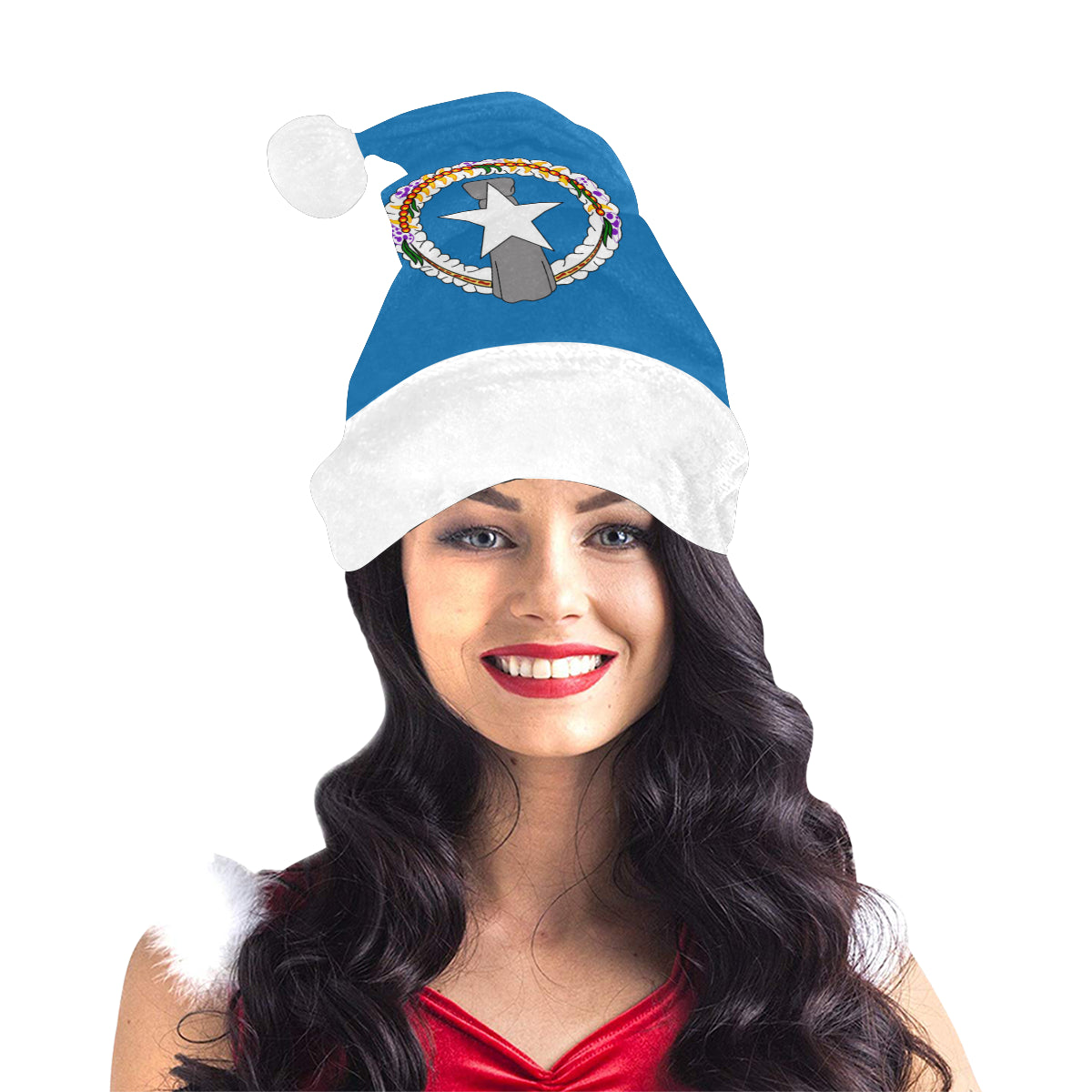 CNMI Flag Santa Hat