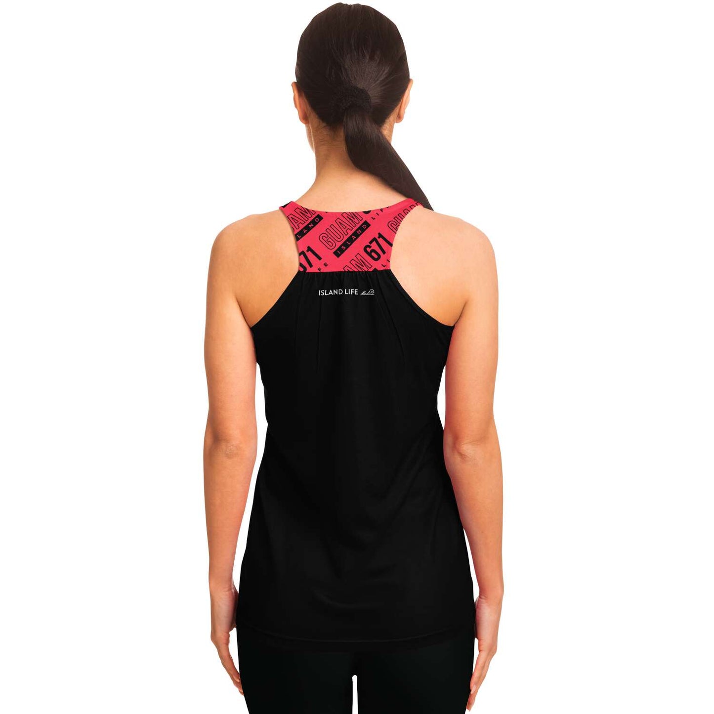 Guam 671 Pink Racerback Tank Top