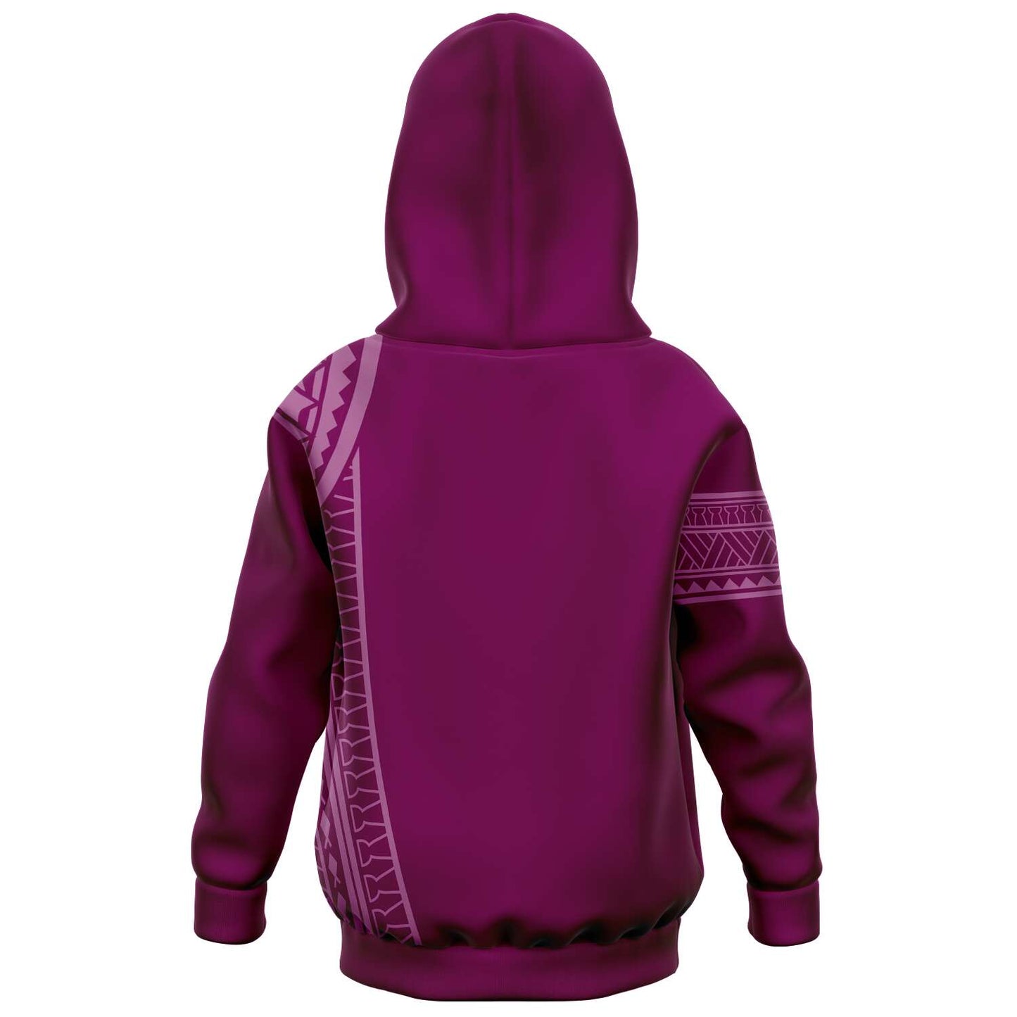 Kids Guam Seal Tribal Purple Pullover Hoodie