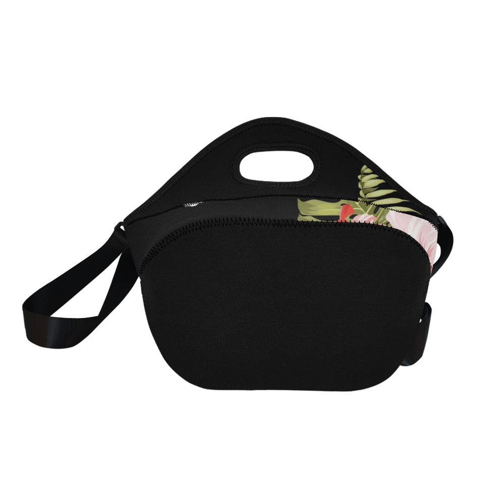 CNMI Pink Hibiscus Neoprene Lunch Bag Large