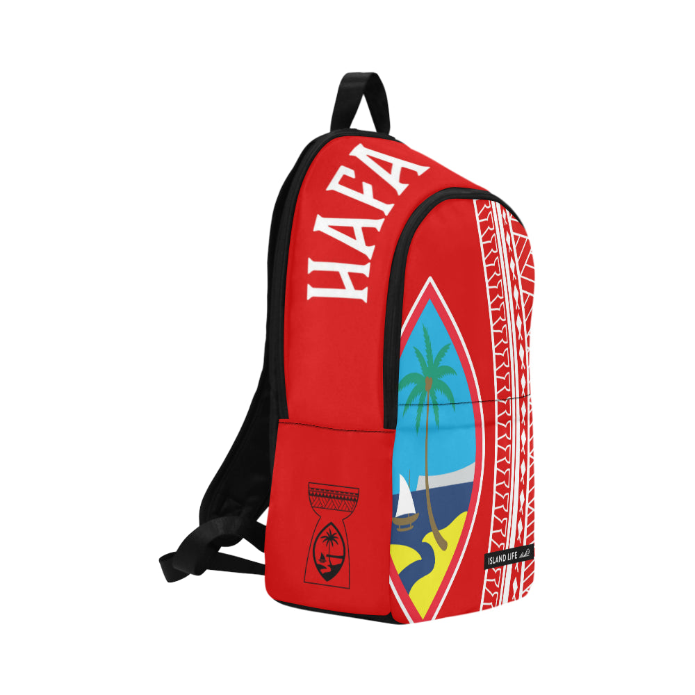 Hafa Adai Guam Tribal Red Laptop Backpack