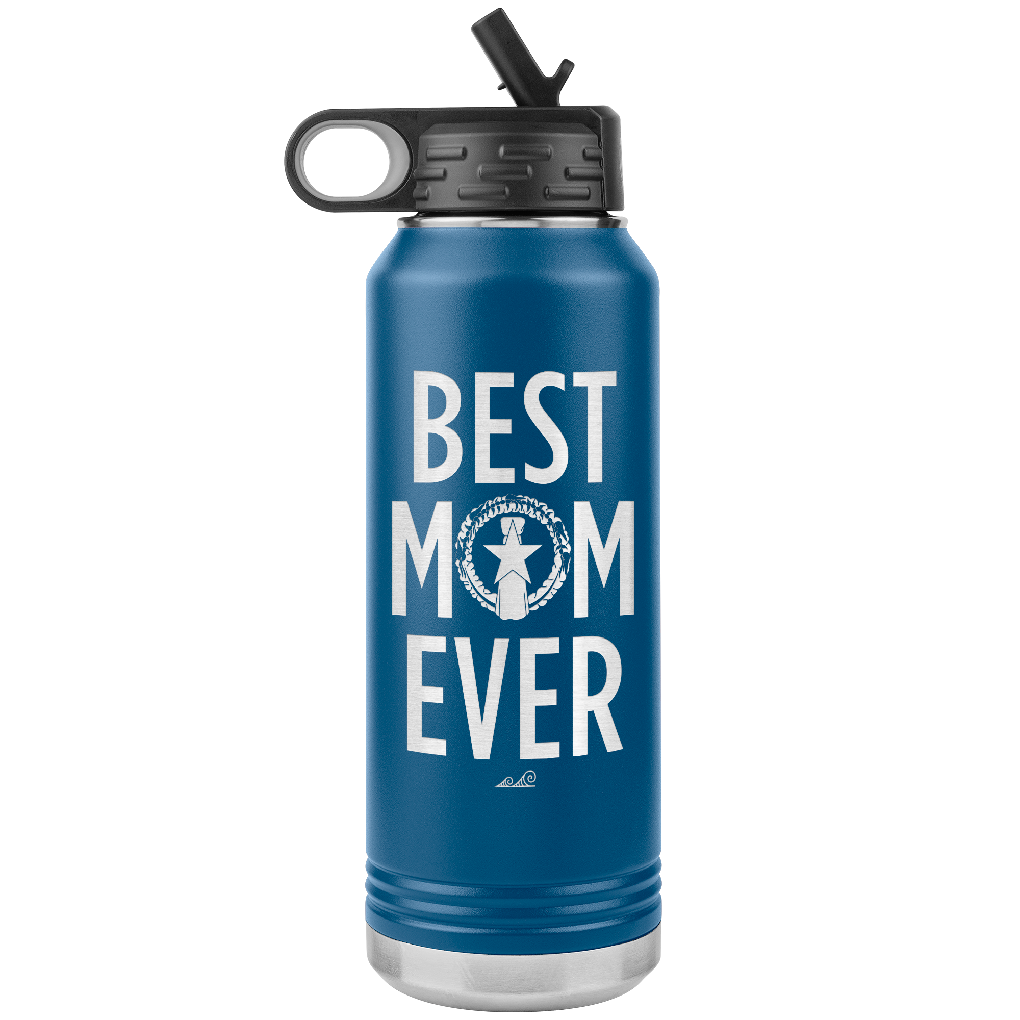 Best Mom Ever CNMI Seal 32oz Water Bottle Tumbler