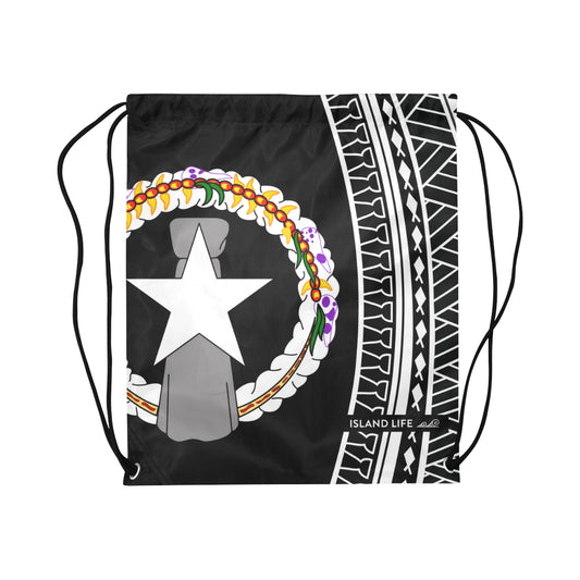 CNMI Tribal Large Drawstring Bag