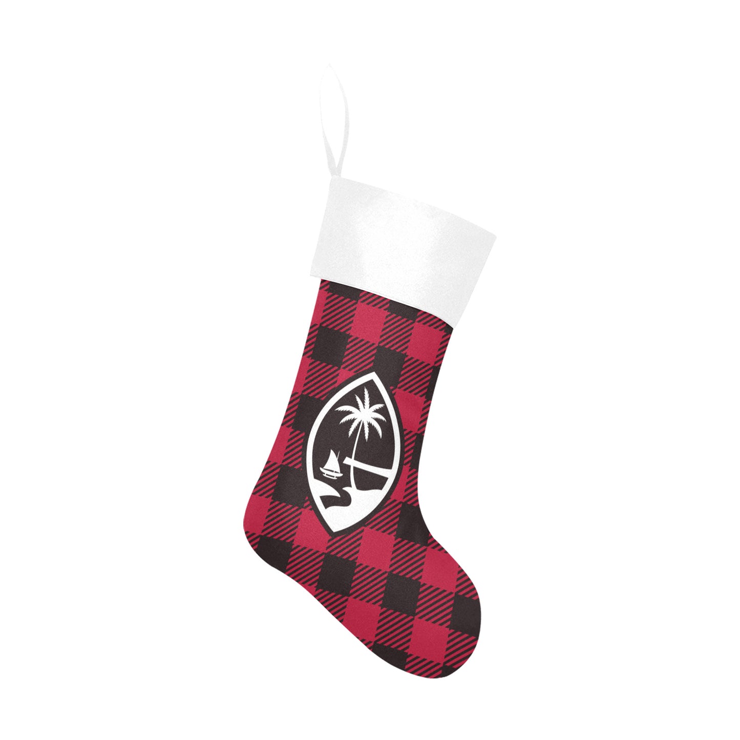 Guam Buffalo Plaid Christmas Stocking Christmas Stocking