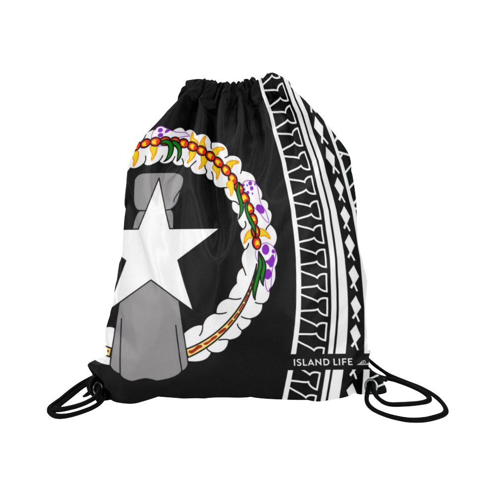 CNMI Tribal Large Drawstring Bag