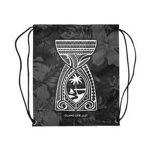 Latte Stone Tribal Large Drawstring Bag