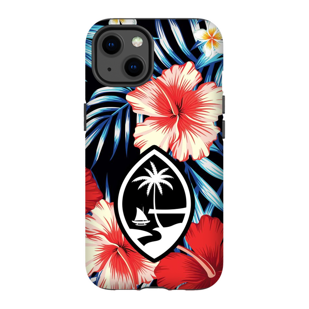 Tropical Floral Guam Premium Glossy Tough Phone Case