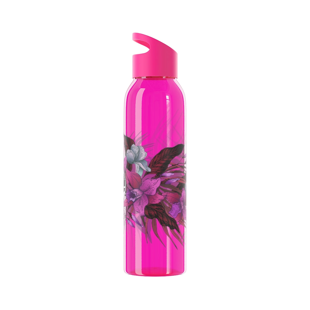 Guam Vintage Hibiscus Sky Water Bottle