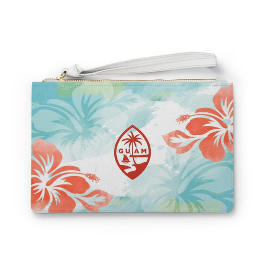 Guam Hibiscus Clutch Bag