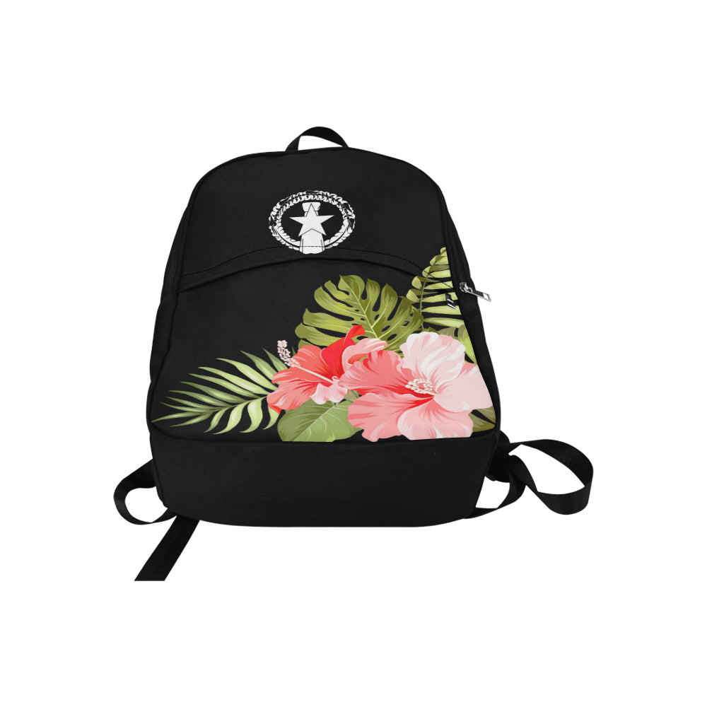 CNMI Saipan Tinian Rota Pink Hibiscus Laptop Backpack