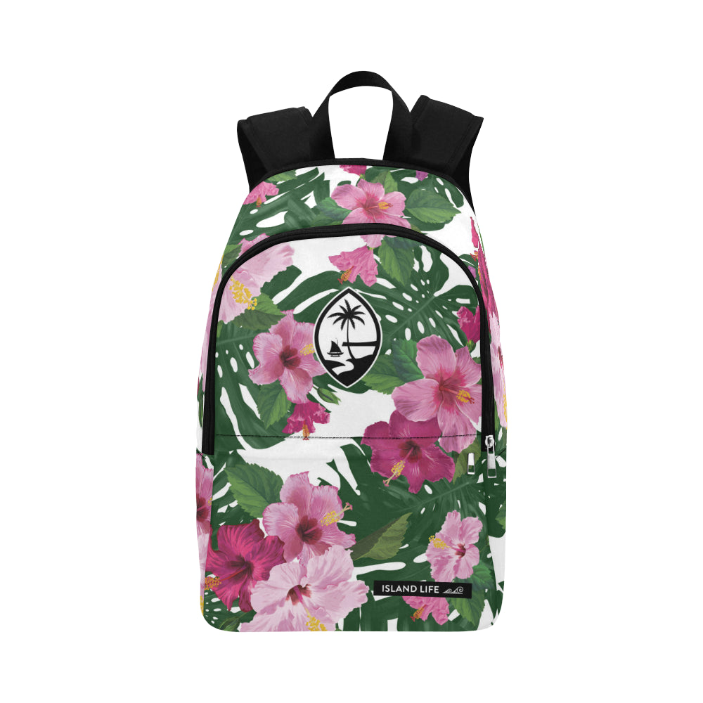 Guam Hibiscus Fuchsia Laptop Backpack