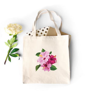 Fuchsia Hibiscus Guam CNMI Heavyweight Tote Bag