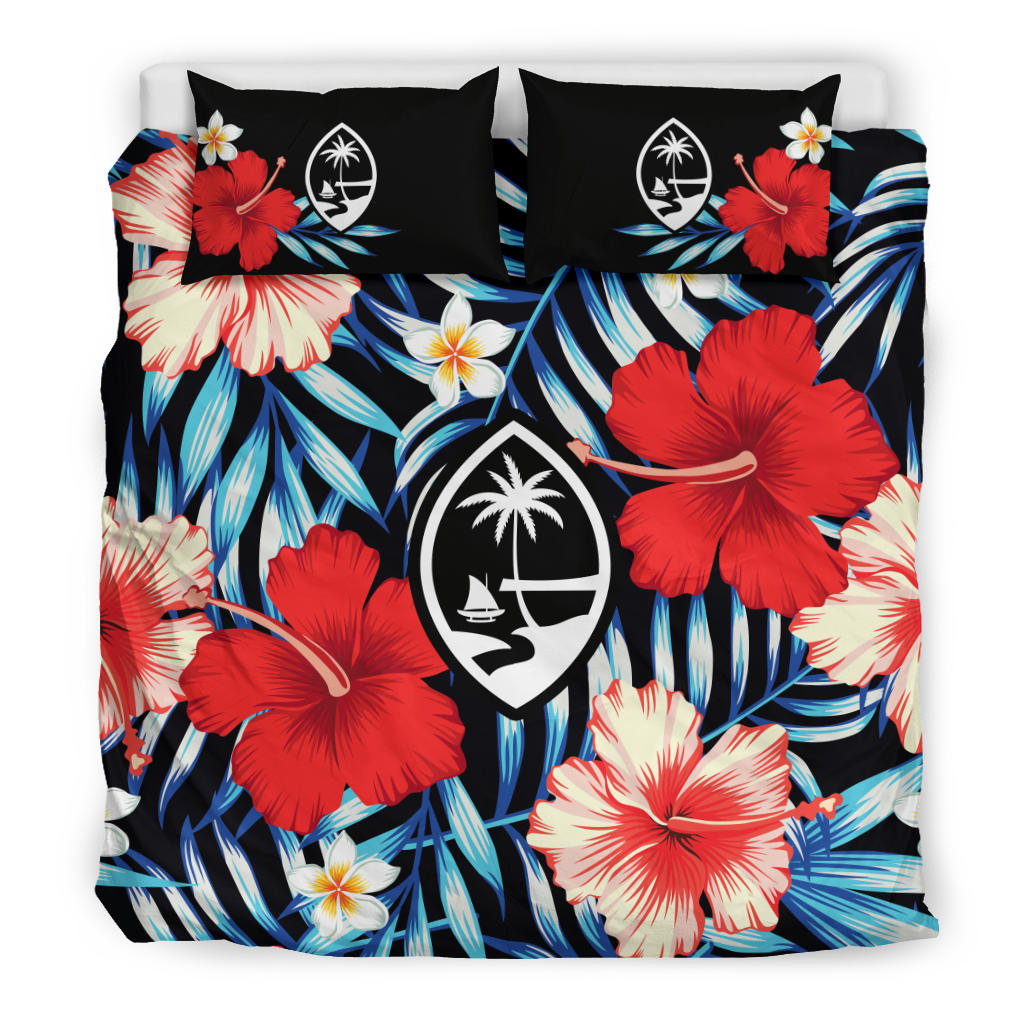 Guam Tropical Floral Duvet Cover Set