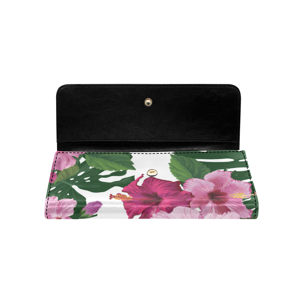 CNMI Saipan Hibiscus Fuchsia Women's Trifold Wallet