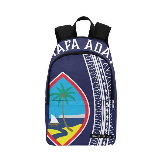 Hafa Adai Guam Tribal Blue Laptop Backpack