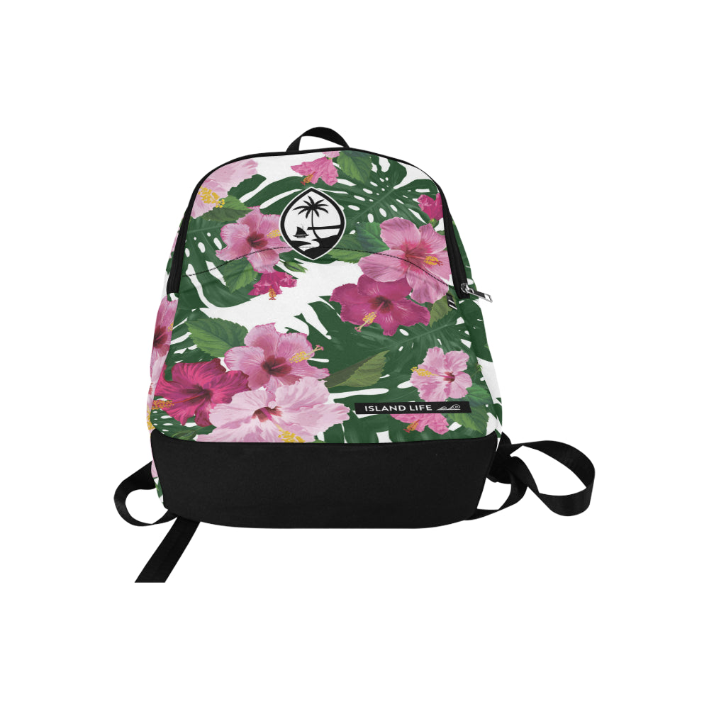 Guam Hibiscus Fuchsia Laptop Backpack