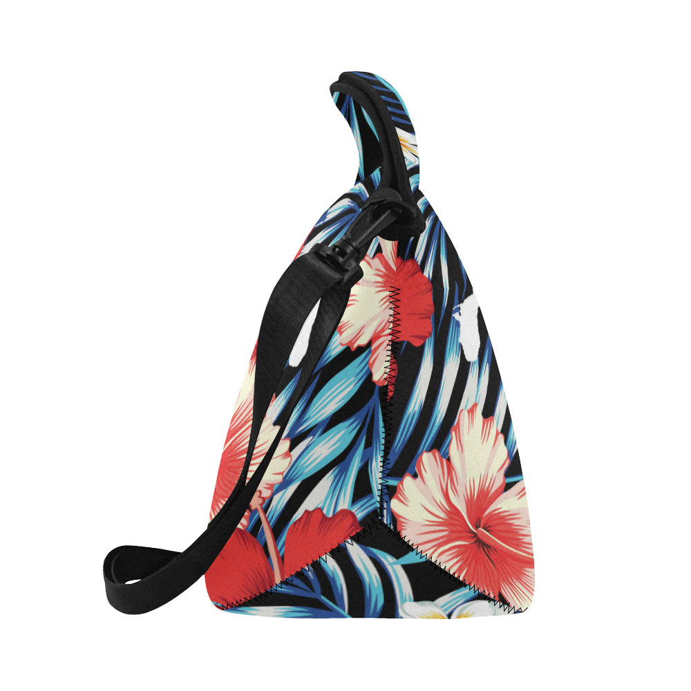 Guam Tropical Floral Neoprene Lunch Bag Large