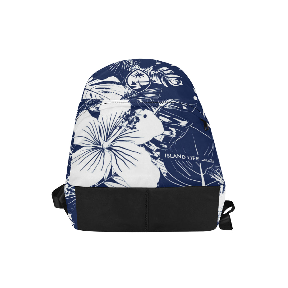 Guam Blue Floral Unisex Classic Backpack