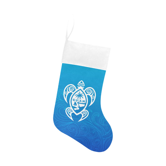 Guam Seal Island Tribal Turtle Christmas Stocking