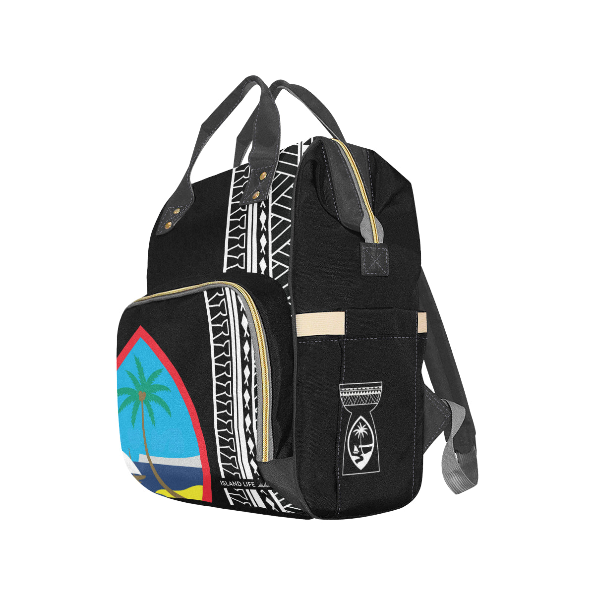 Guam Tribal Multi-Function Baby Diaper Backpack Bag