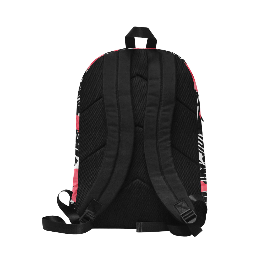 Guam Pink Black Hibiscus Leaves Unisex Classic Backpack