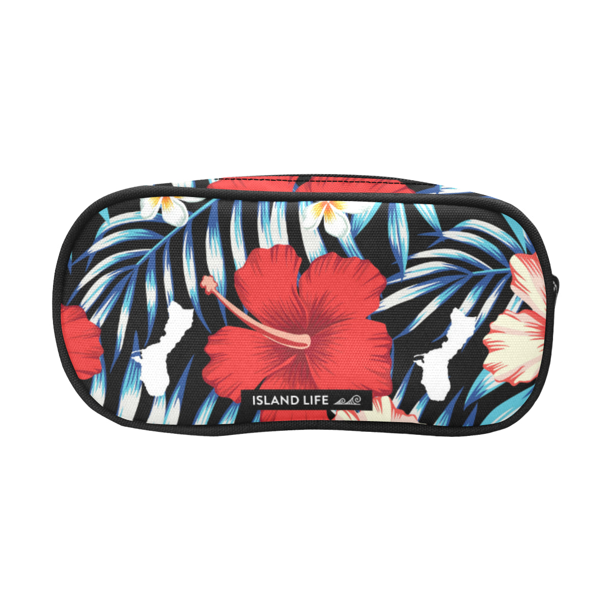 Guam Tropical Floral Pencil Pouch Large - Ready to Ship