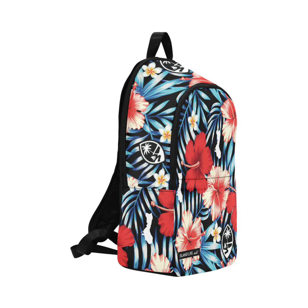 Guam Tropical Floral Laptop Backpack