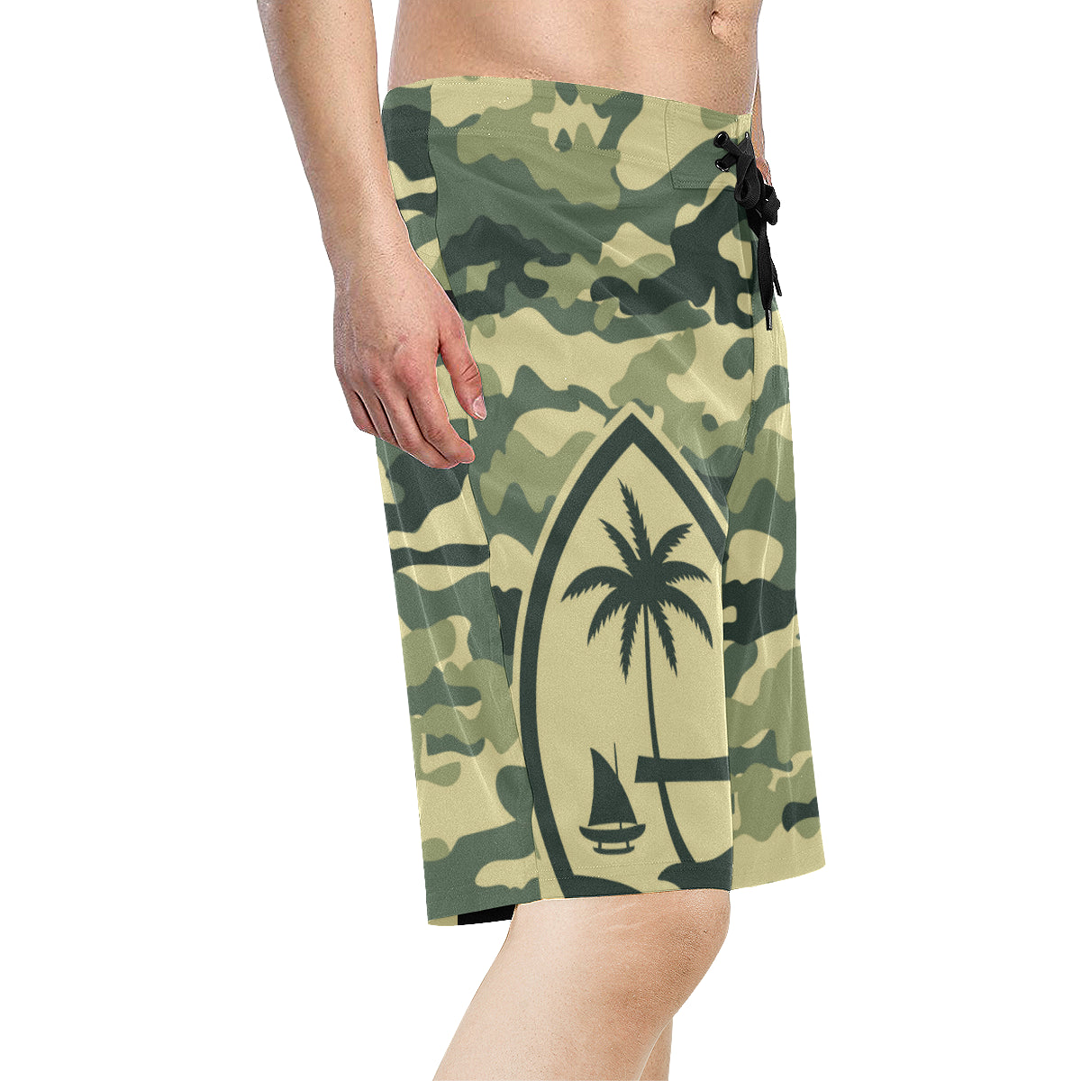 Guam Seal Camo All Over Print Board Shorts