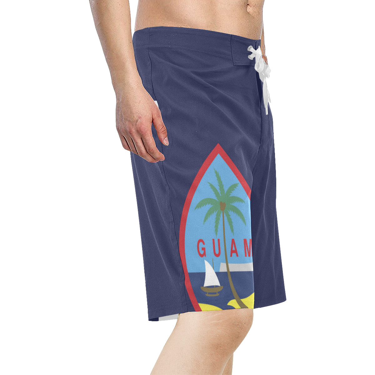 Guam Flag Mens All Over Print Board Shorts