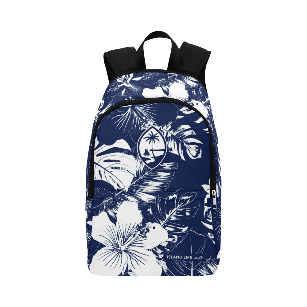 Guam Blue Floral Laptop Backpack
