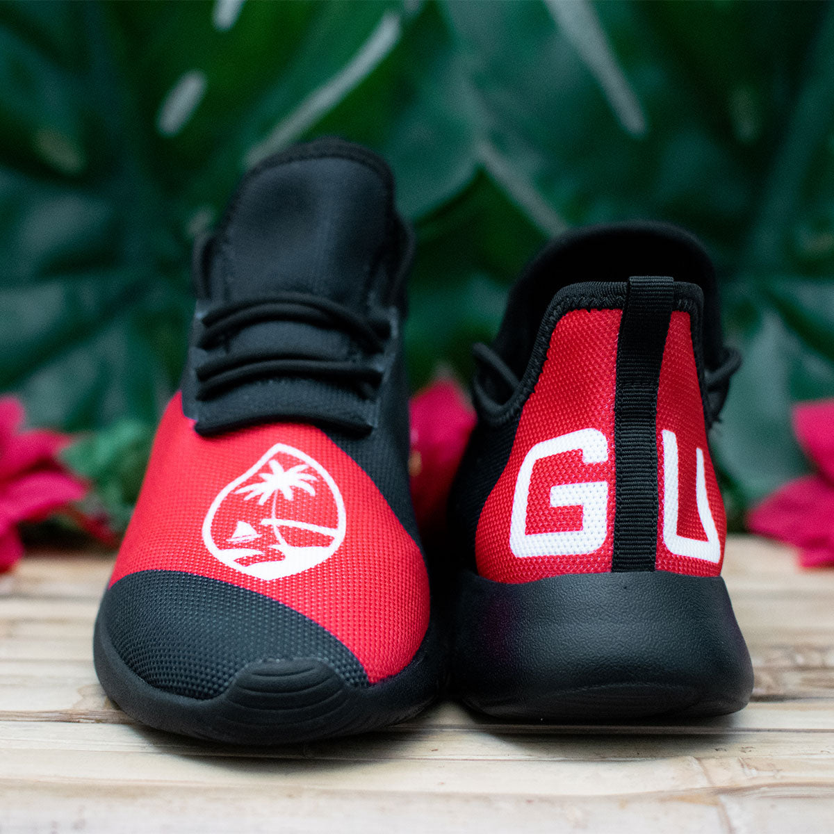 GU Guam Seal Red Band Black Mesh Sneaker Mens US7 / Womens US9 - Ready to Ship
