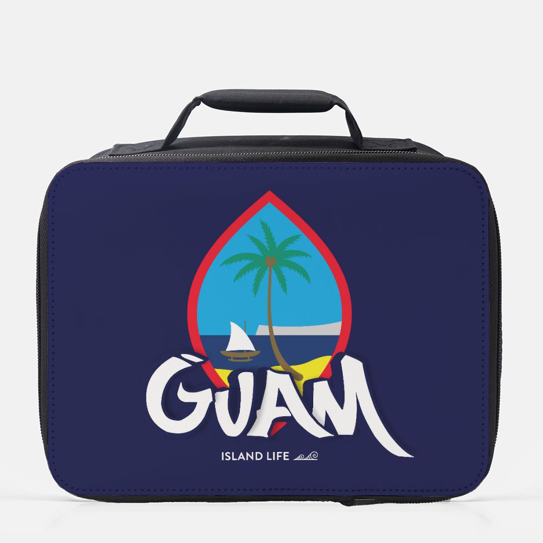 Guam Tagged Blue Insulated Lunch Box